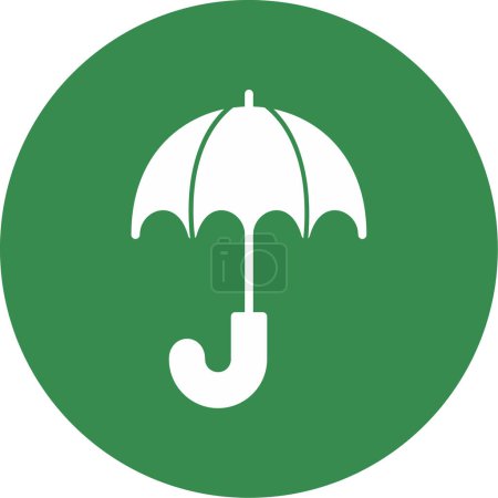Illustration for Umbrella icon. simple illustration of umbrella vector icon for web - Royalty Free Image