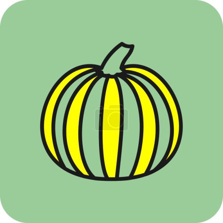 Ilustración de Pumpkin web icon vector illustration - Imagen libre de derechos