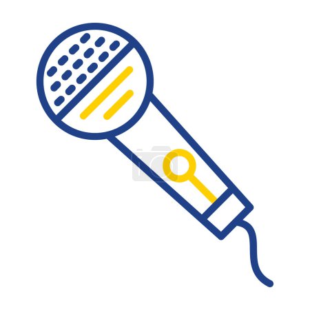 Illustration for Microphone icon vector  illustration - Royalty Free Image
