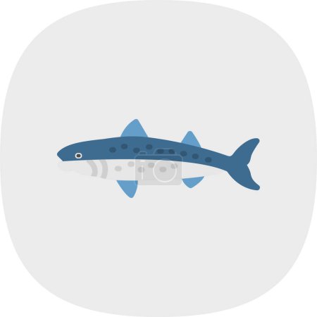 Téléchargez les illustrations : Illustration vectorielle icône poisson maquereau - en licence libre de droit