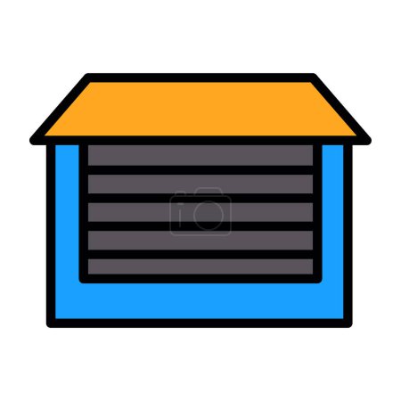 Illustration for Garage icon vector illustration - Royalty Free Image