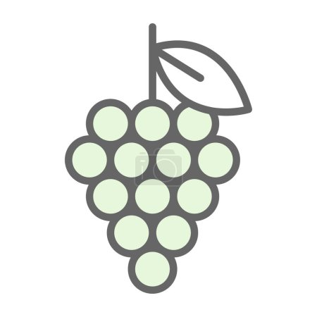 Illustration for Grapes icon vector illustration - Royalty Free Image