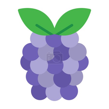Ilustración de Raspberry fruit icon. vector illustration - Imagen libre de derechos