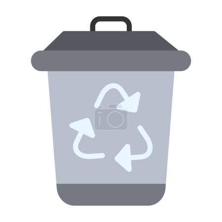 Ilustración de Reciclar el icono de la papelera. ilustración vectorial - Imagen libre de derechos