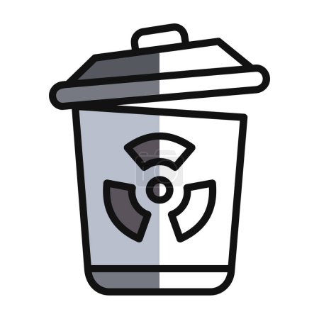 Illustration for Toxic waste icon vector illustration - Royalty Free Image