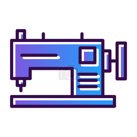 Illustration for Sewing Machine web icon, vector illustration - Royalty Free Image