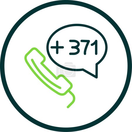 latvia code number vector icon design  