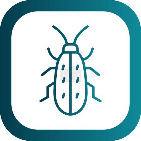 Téléchargez les illustrations : Insecte insecte icône vectoriel illustration - en licence libre de droit
