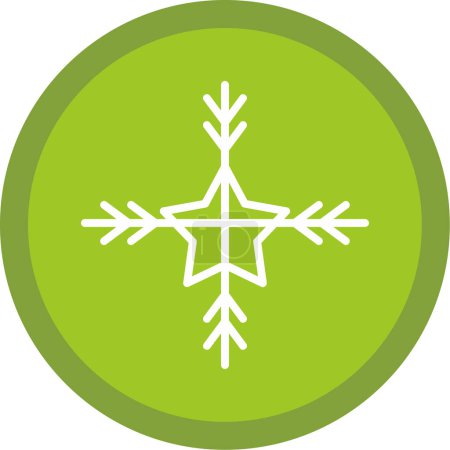 Illustration for Snow web icon, vector illustration - Royalty Free Image