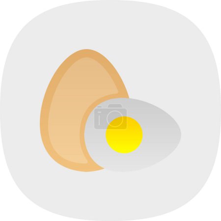 Ilustración de Icono de huevos, ilustración vectorial - Imagen libre de derechos