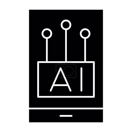 Illustration for Artificial intelligence vector icon - Royalty Free Image