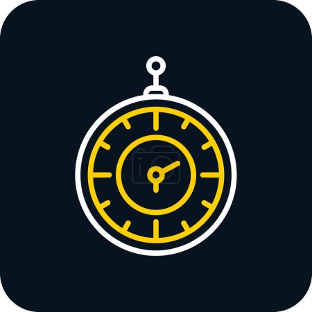 Illustration for Old watch web icon simple illustration background - Royalty Free Image