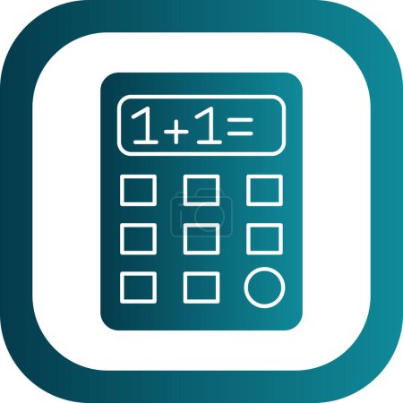Illustration for Simple Calculator icon, vector illustration - Royalty Free Image