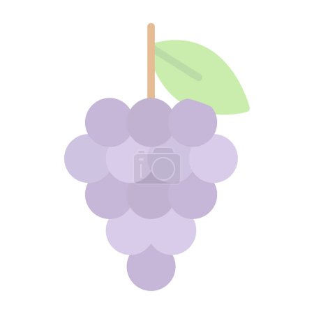 Illustration for Grapes icon vector illustration - Royalty Free Image