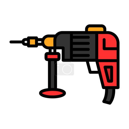 Drilling machine icon vector illustration