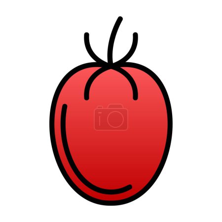 Illustration for Tomato. web icon simple illustration - Royalty Free Image