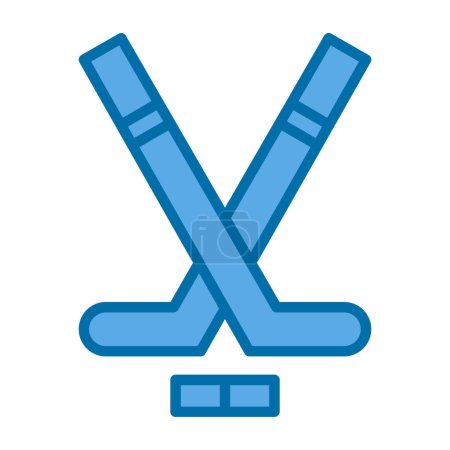 ilustración vectorial del icono de hockey moderno                          