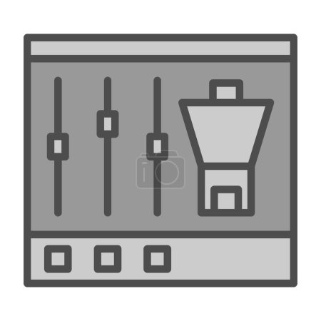 Illustration for Volume controller web icon, vector illustration. - Royalty Free Image