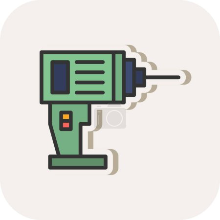drill icon,vector illustration