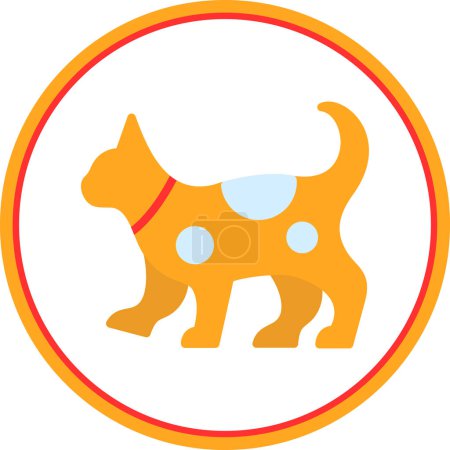 Ilustración de Gato icono vector ilustración - Imagen libre de derechos
