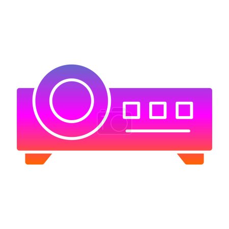 Illustration for Projector icon, vector illustration - Royalty Free Image