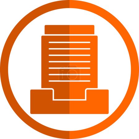 Illustration for Archive Storage Icon Vector Design Template - Royalty Free Image