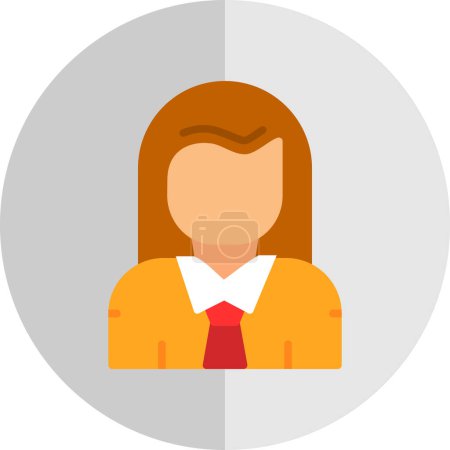 Ilustración de Mujer avatar icono, diseño de vectores - Imagen libre de derechos