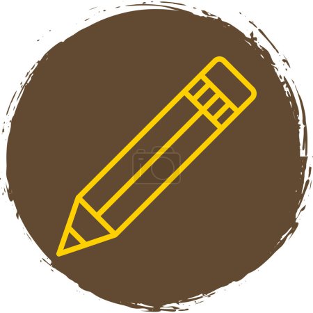 Illustration for Vector illustration of pencil  icon - Royalty Free Image