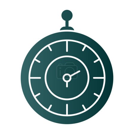 Ilustración de Icono web reloj viejo ilustración simple aislado en blanco - Imagen libre de derechos