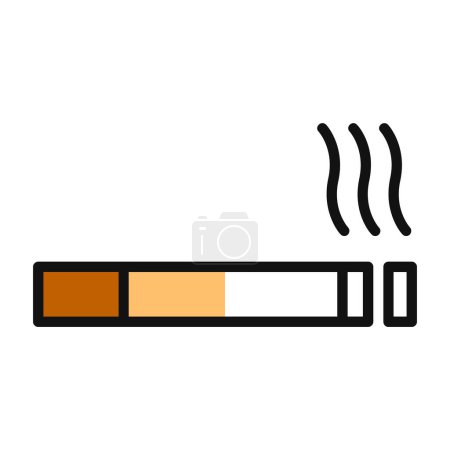 Ilustración de Fumar cigarrillo icono Vector Ilustración - Imagen libre de derechos
