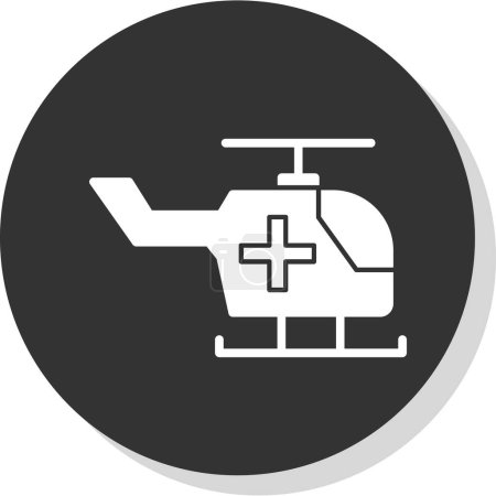 Téléchargez les illustrations : Ambulance icône plate, illustration simple web - en licence libre de droit