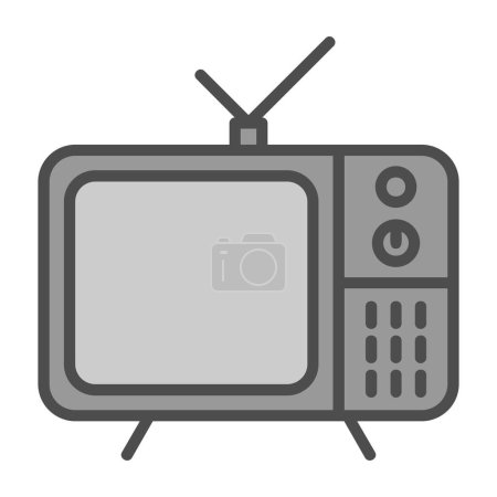 Ilustración de Televisión icono web vector ilustración - Imagen libre de derechos