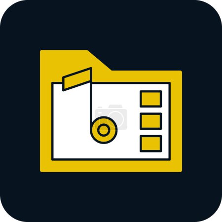music folder. web icon simple illustration