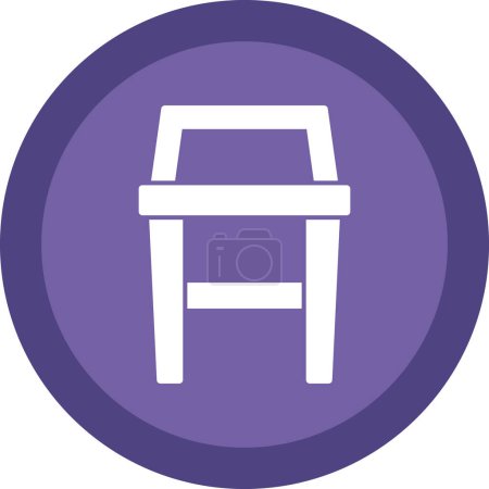 Ilustración de Símbolo de icono de taburete de barra, diseño de ilustración vectorial - Imagen libre de derechos