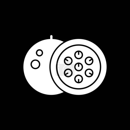 vector illustration of the cartoon Passionfruit