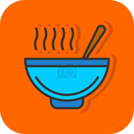 Illustration for Simple Soup icon, vector illustration - Royalty Free Image
