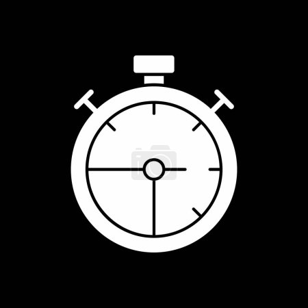 Téléchargez les illustrations : Icône chronomètre web illustration simple - en licence libre de droit