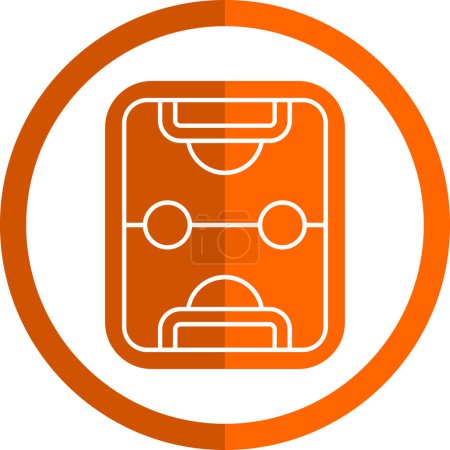 Illustration for Hockey field icon symbol, vector illustration design - Royalty Free Image