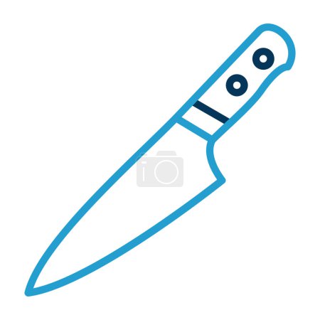 Illustration for Knife flat icon, vector illustration - Royalty Free Image