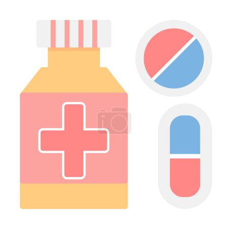 Illustration for Medicine icon for pharmacy - Royalty Free Image