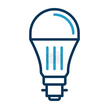 Illustration for Light bulb icon web simple illustration - Royalty Free Image