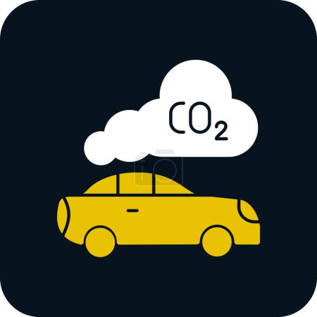 Ilustración de Emission  web icon vector illustration - Imagen libre de derechos