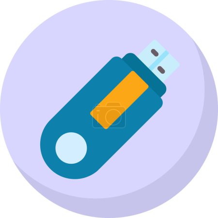 Ilustración de Icono de línea USB. Web sing para el diseño. - Imagen libre de derechos