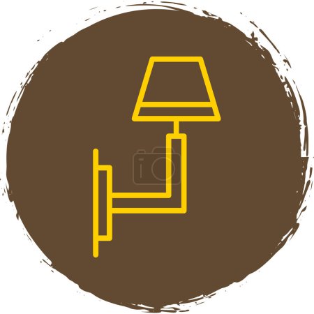 Illustration for Home lamp icon, Wall Light, vector illustration - Royalty Free Image