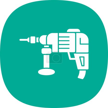 Illustration for Drilling machine icon vector illustration - Royalty Free Image