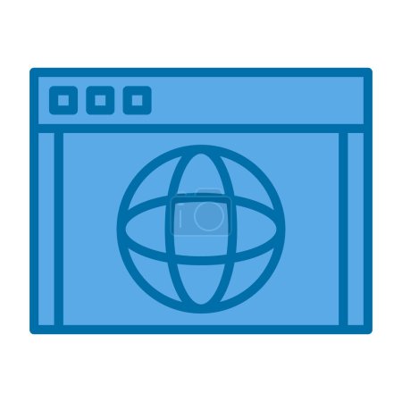 Ilustración de Simple icono del sitio web, ilustración vectorial - Imagen libre de derechos