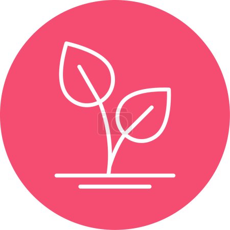 Ilustración de Planta. icono web ilustración simple - Imagen libre de derechos