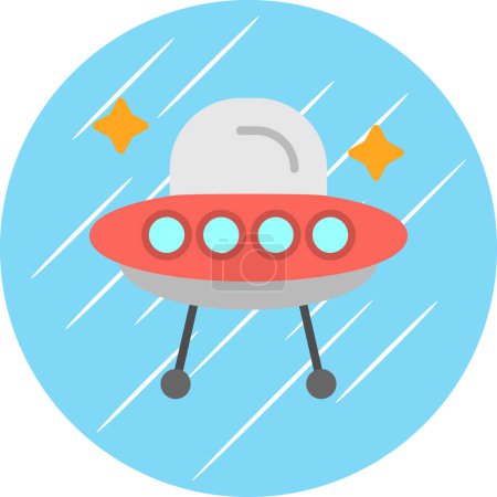 Ilustración de Alien. icono web ilustración simple - Imagen libre de derechos