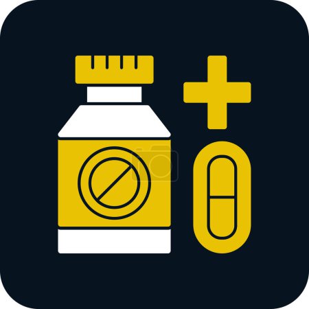 Téléchargez les illustrations : Icône de la médecine pour la pharmacie - en licence libre de droit