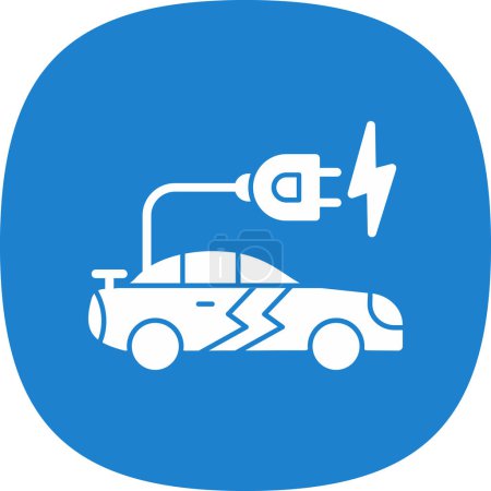 Illustration for Car charging icon, vector illustration - Royalty Free Image